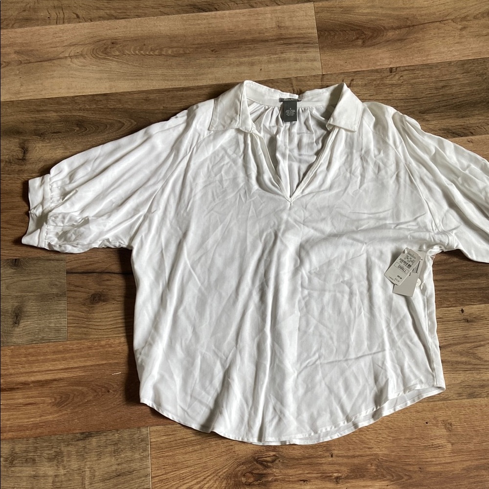 Neiman Marcus White Button Down Shirt